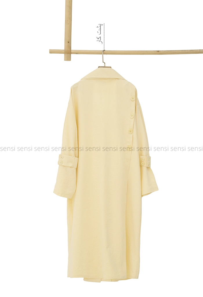 مانتو بلند پشت دکمه کد1005477